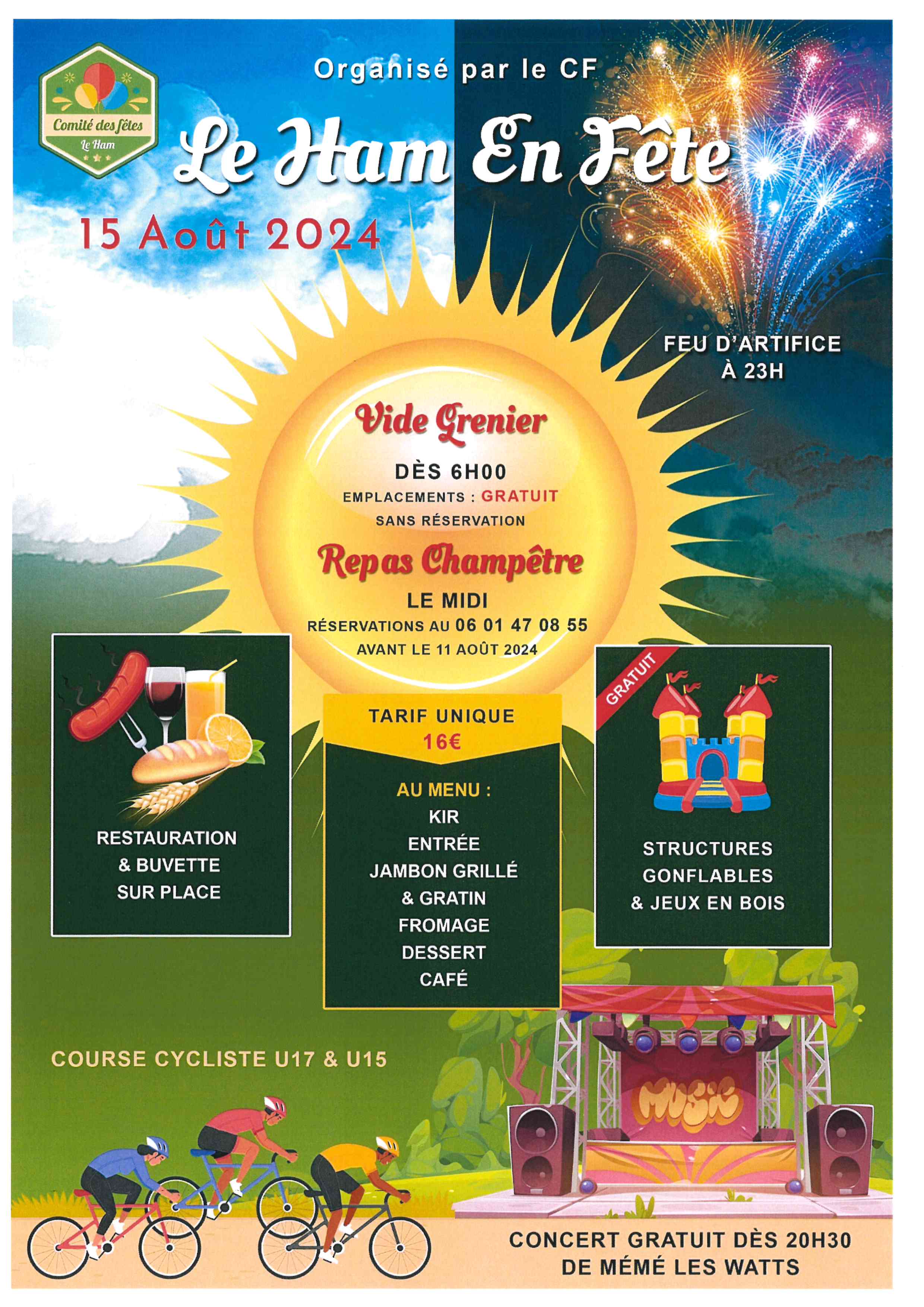 Vide Grenier et Repas Champêtre le midi