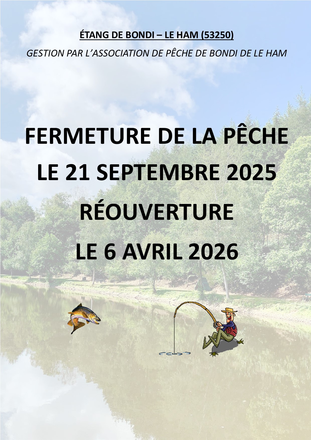 fermeture annuelle pêche