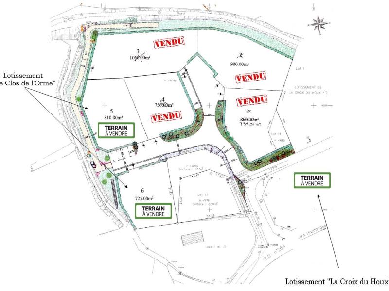 Lotissement : 3 parcelles disponibles